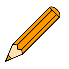 Orange Colored Pencil