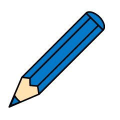 Blue Colored Pencil