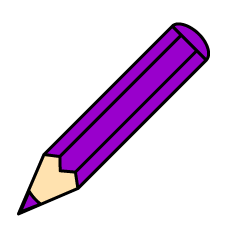 Purple Colored Pencil