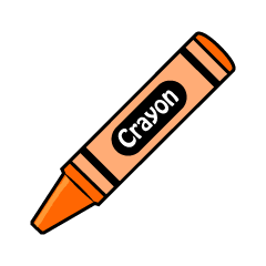 Orange Crayon
