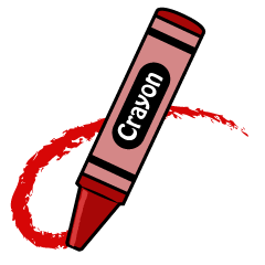 Drawing Red Crayon