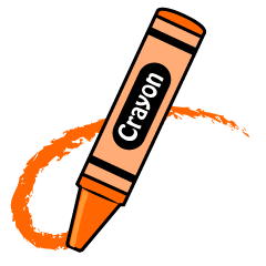 Drawing Orange Crayon