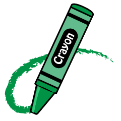 Drawing Green Crayon