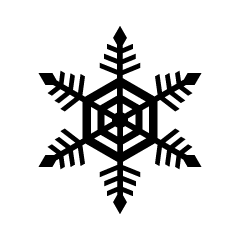 Snowflake silhouette 1