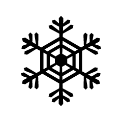 Snowflake silhouette 2