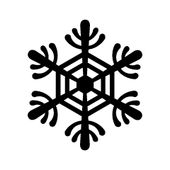 Snowflake silhouette 3
