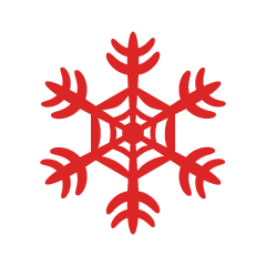 Red Snowflake 4