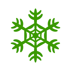 Green Snowflake 4