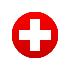 Switzerland Circle Flag
