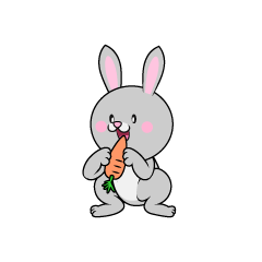 Rabbit Eating Carrot