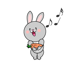 Conejo Cantando con Zanahoria