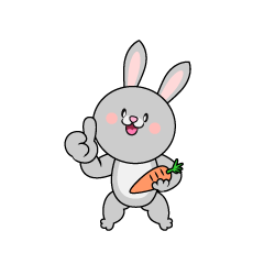 Conejo Aprobando con Zanahoria