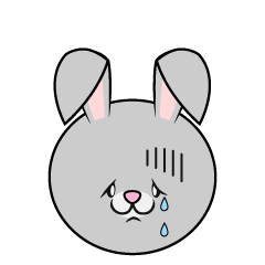 Crying Rabbit Face