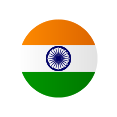 India Circle Flag