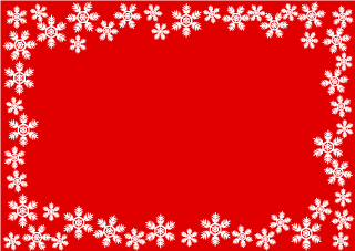 Marco de Nieve Rojo