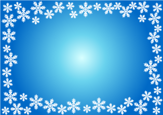Marco de Nieve Azul