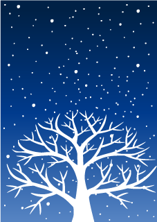 Tree Snow Scene