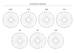 24 Hours Schedule Weekly