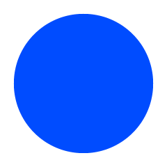 Círculo simple azul