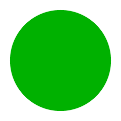 Círculo simple verde