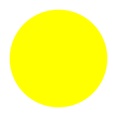 Simple Yellow Circle