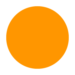 Círculo simple naranja