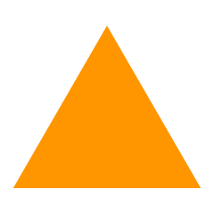 Triángulo simple naranja