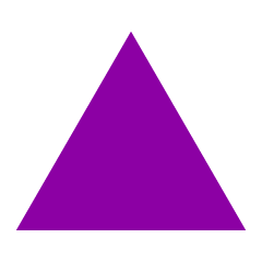 Triángulo simple morado