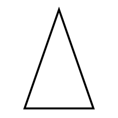 Triangle Shape Black and White