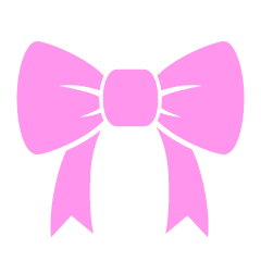 Light Pink Bow Silhouette