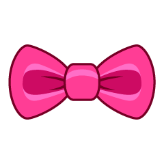 Pink Bow Tie Clip Art Free PNG Image｜Illustoon