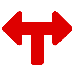 Simple T-Junction Arrow