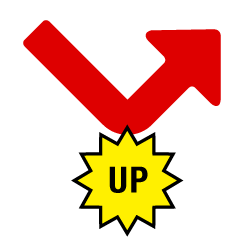 Simple Down to Up Arrow with UP