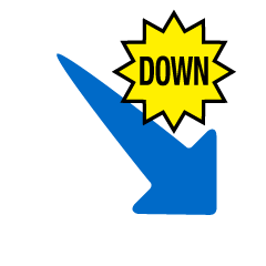 Simple Down Arrow with Down