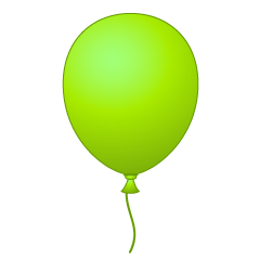 Yellow Green Balloon