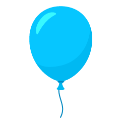 Simple Light Blue Balloon