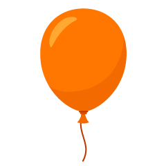 Simple Orange Balloon