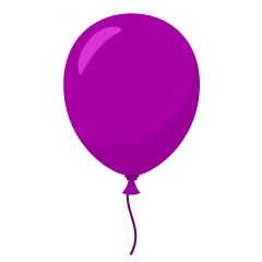 Simple Purple Balloon