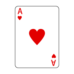 Ace of Hearts  Playing Card