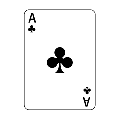 Ace of Clubs Playing Card
