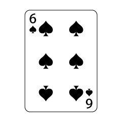 Six of Spades Playing Card