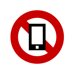 No Smartphone sign