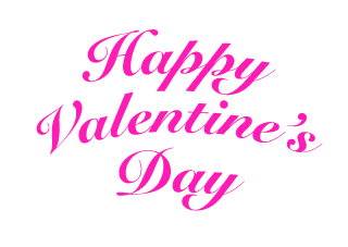 Pink Valentine Typography