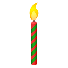 Red Green Candle
