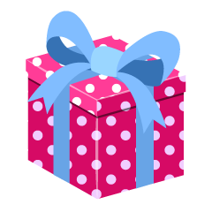Pink Dot Gift Box