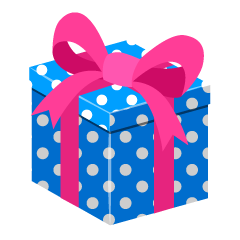Blue Dot Gift Box