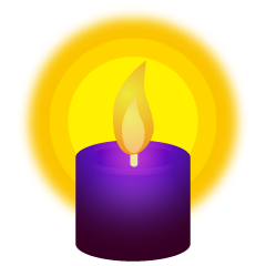 Purple Candle Light