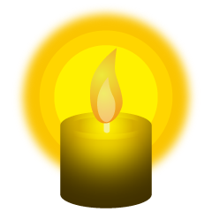 Yellow Candle Light