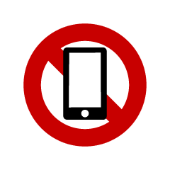 No Smart Phone Sign