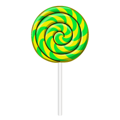 Yellow Green Lollipop